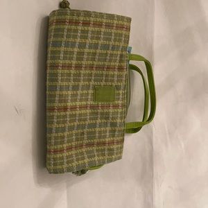 Travel make-up bag retro style.